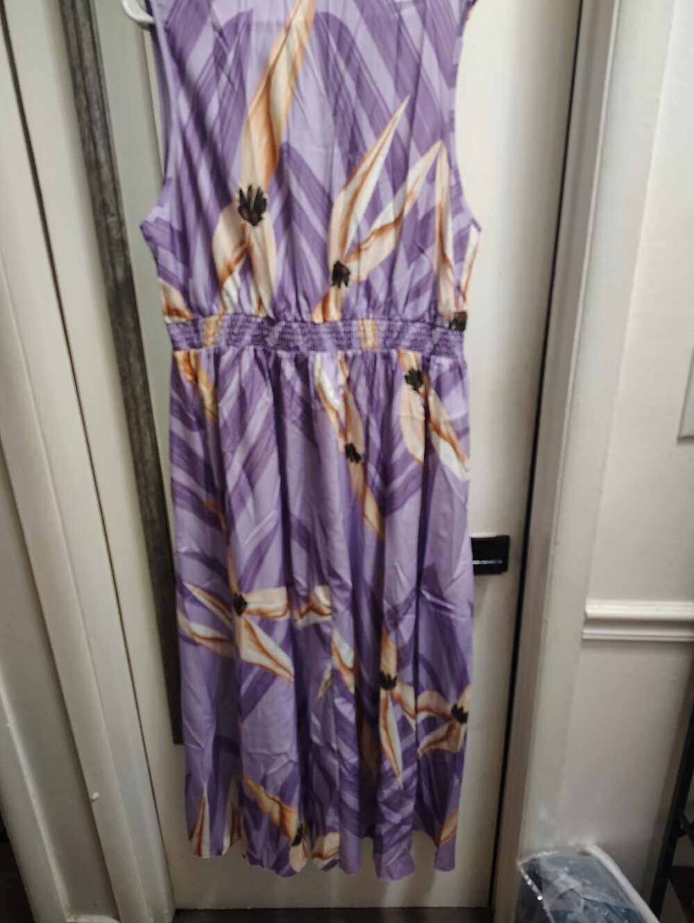 Unlisted Women's Lavender Floral Print Sleeveless Dress